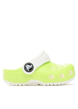 Crocs Klapki Crocs Classic Glow In The Dark Clog T 209161 Zielony ze sklepu MODIVO w kategorii Klapki dziecięce - zdjęcie 182692559