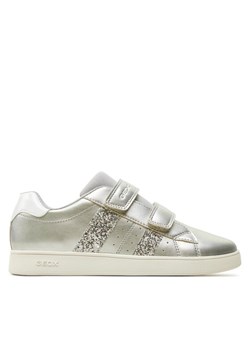 Geox Sneakersy J Eclyper Girl J45LRA 000NF C1007 D Srebrny ze sklepu MODIVO w kategorii Trampki dziecięce - zdjęcie 182692687