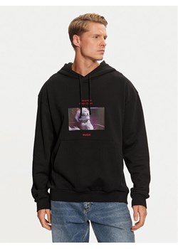 Hugo Bluza Diskellington 50537985 Czarny Regular Fit ze sklepu MODIVO w kategorii Bluzy męskie - zdjęcie 182692837