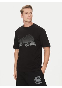 HUGO T-Shirt Dricard_RB 50542775 Czarny Regular Fit ze sklepu MODIVO w kategorii T-shirty męskie - zdjęcie 182692839