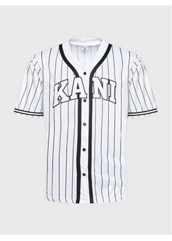 Karl Kani T-Shirt Serif Pinstripe Baseball 6033361 Biały Relaxed Fit ze sklepu MODIVO w kategorii T-shirty męskie - zdjęcie 182692846