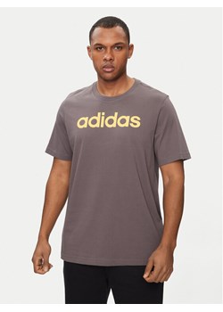 adidas T-Shirt Essentials IS1343 Brązowy Regular Fit ze sklepu MODIVO w kategorii T-shirty męskie - zdjęcie 182692847