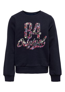Kids ONLY Bluza Lena 15271439 Granatowy Regular Fit ze sklepu MODIVO w kategorii Bluzy dziewczęce - zdjęcie 182692995