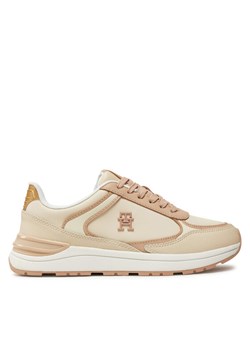 Tommy Hilfiger Sneakersy FW0FW08325 Beżowy ze sklepu MODIVO w kategorii Buty sportowe damskie - zdjęcie 182693096