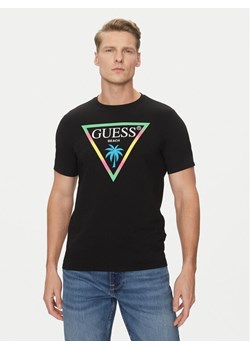 Guess T-Shirt F5GI00 J1314 Czarny Slim Fit ze sklepu MODIVO w kategorii T-shirty męskie - zdjęcie 182693097