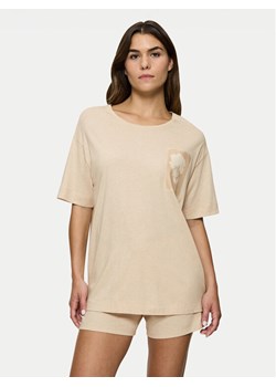 Triumph Piżama Endless Comfort 10222572 Beżowy Relaxed Fit ze sklepu MODIVO w kategorii Piżamy damskie - zdjęcie 182693245