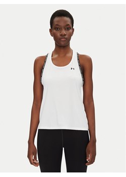 Under Armour Top Tech Knockout 1389851 Biały Regular Fit ze sklepu MODIVO w kategorii Bluzki damskie - zdjęcie 182693285