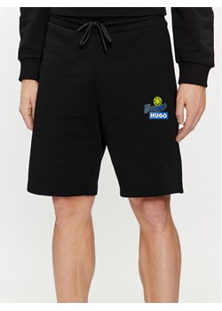 Hugo Szorty sportowe Nimply 50513310 Czarny Regular Fit ze sklepu MODIVO w kategorii Spodenki męskie - zdjęcie 182693385