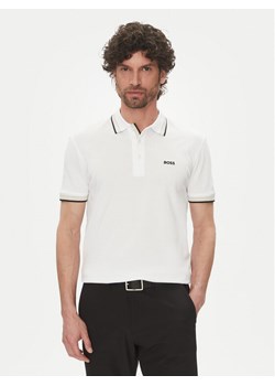 BOSS Polo Paddy 50469055 Écru Regular Fit ze sklepu MODIVO w kategorii T-shirty męskie - zdjęcie 182693429