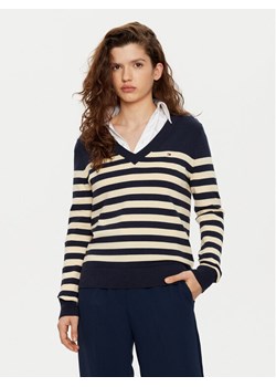 Tommy Hilfiger Sweter WW0WW40098 Beżowy Regular Fit ze sklepu MODIVO w kategorii Swetry damskie - zdjęcie 182693509
