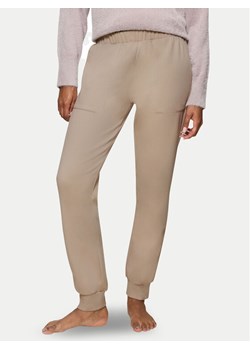 Triumph Spodnie piżamowe Smart Thermal 10221479 Beżowy Regular Fit ze sklepu MODIVO w kategorii Piżamy damskie - zdjęcie 182693626