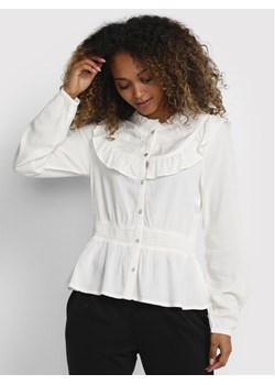 Cream Bluzka Linta 10610669 Écru Slim Fit ze sklepu MODIVO w kategorii Koszule damskie - zdjęcie 182693767