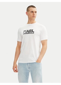KARL LAGERFELD T-Shirt 755087 552235 Biały Regular Fit ze sklepu MODIVO w kategorii T-shirty męskie - zdjęcie 182693787