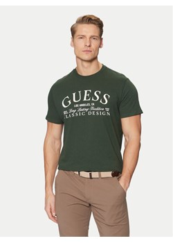 Guess T-Shirt M5RI43 K9RM1 Zielony Regular Fit ze sklepu MODIVO w kategorii T-shirty męskie - zdjęcie 182693856