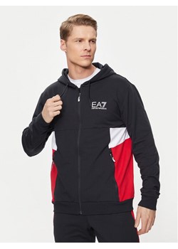 EA7 Emporio Armani Bluza 3DPM15 PJLIZ 1578 Granatowy Regular Fit ze sklepu MODIVO w kategorii Bluzy męskie - zdjęcie 182693939