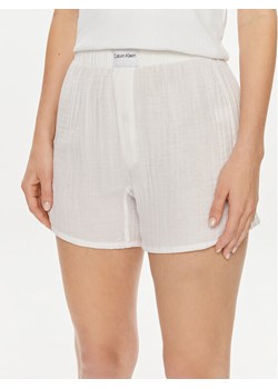 Calvin Klein Underwear Szorty materiałowe 000QS7139E Biały ze sklepu MODIVO w kategorii Piżamy damskie - zdjęcie 182694255