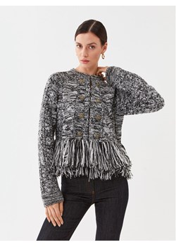 TWINSET Kardigan 232TP3060 Czarny Regular Fit ze sklepu MODIVO w kategorii Swetry damskie - zdjęcie 182694375