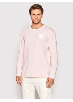 Wood Wood Longsleeve Mel 10295400-2323 Różowy Regular Fit ze sklepu MODIVO w kategorii T-shirty męskie - zdjęcie 182694457