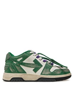Off-White Sneakersy OMIA189F22LEA0110155 Zielony ze sklepu MODIVO w kategorii Buty sportowe męskie - zdjęcie 182694466