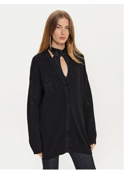 TWINSET Kardigan 242TP3273 Czarny Loose Fit ze sklepu MODIVO w kategorii Swetry damskie - zdjęcie 182694609