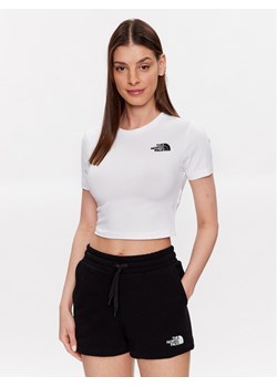 The North Face T-Shirt NF0A55AO Biały Cropped Fit ze sklepu MODIVO w kategorii Bluzki damskie - zdjęcie 182694629