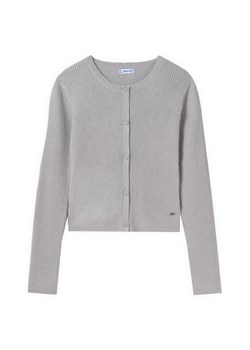 Mayoral Kardigan 6350 Szary Slim Fit ze sklepu MODIVO w kategorii Swetry damskie - zdjęcie 182694729