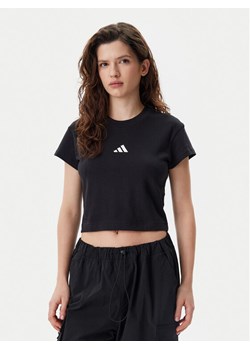 adidas T-Shirt Future Icons Small Logo Baby JE4000 Czarny Slim Fit ze sklepu MODIVO w kategorii Bluzki damskie - zdjęcie 182694975