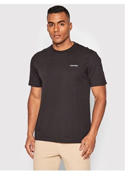 Calvin Klein T-Shirt Micro Logo Interlock K10K109894 Czarny Regular Fit ze sklepu MODIVO w kategorii T-shirty męskie - zdjęcie 182694978
