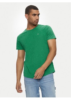 Tommy Jeans T-Shirt Jaspe DM0DM09586 Zielony Slim Fit ze sklepu MODIVO w kategorii T-shirty męskie - zdjęcie 182695037
