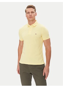 Tommy Hilfiger Polo 1985 MW0MW17771 Żółty Slim Fit ze sklepu MODIVO w kategorii T-shirty męskie - zdjęcie 182695167