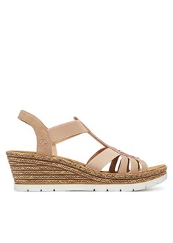 Rieker Sandały 61913-31 Różowy ze sklepu MODIVO w kategorii Espadryle damskie - zdjęcie 182695198