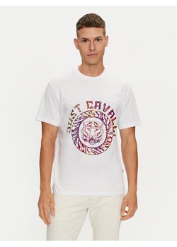 Just Cavalli T-Shirt 76OAHC17 Biały Regular Fit ze sklepu MODIVO w kategorii T-shirty męskie - zdjęcie 182695205