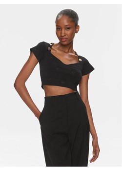 Pinko Bluzka Hoodia 102882 A1LK Czarny Slim Fit ze sklepu MODIVO w kategorii Bluzki damskie - zdjęcie 182695239