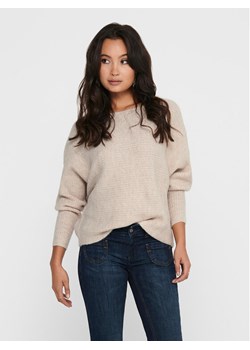 ONLY Sweter 15168705 Beżowy Regular Fit ze sklepu MODIVO w kategorii Swetry damskie - zdjęcie 182695259