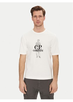 C.P. Company T-Shirt 18CMTS288A006057O Biały Regular Fit ze sklepu MODIVO w kategorii T-shirty męskie - zdjęcie 182695309