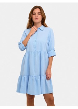 Kaffe Sukienka koszulowa Naya 10505399 Błękitny Relaxed Fit ze sklepu MODIVO w kategorii Sukienki - zdjęcie 182695315