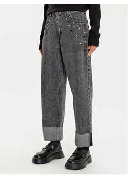 Haveone Jeansy PLS-M020 Czarny Wide Leg ze sklepu MODIVO w kategorii Jeansy damskie - zdjęcie 182695375