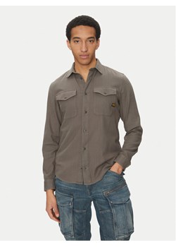 G-Star Raw Koszula Marine D24963-D454 C496 Szary Slim Fit ze sklepu MODIVO w kategorii Koszule męskie - zdjęcie 182695469