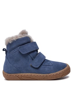 Froddo Kozaki Minni Suede G2110141-6 S Niebieski ze sklepu MODIVO w kategorii Buty zimowe dziecięce - zdjęcie 182695538