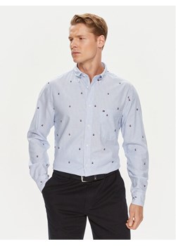 Tommy Hilfiger Koszula Global Stripe MW0MW34608 Niebieski Regular Fit ze sklepu MODIVO w kategorii Koszule męskie - zdjęcie 182695608