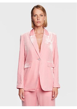 Custommade Marynarka Fanilou Velvet 999365806 Różowy Regular Fit ze sklepu MODIVO w kategorii Marynarki damskie - zdjęcie 182695908