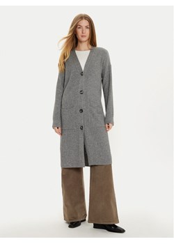 United Colors Of Benetton Kardigan 126WD604F Szary Regular Fit ze sklepu MODIVO w kategorii Swetry damskie - zdjęcie 182696059