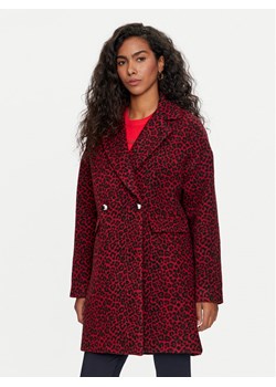 Liu Jo Płaszcz wełniany W69174 T4074 Bordowy Regular Fit ze sklepu MODIVO w kategorii Płaszcze damskie - zdjęcie 182696206