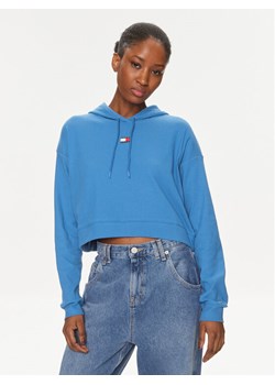 Tommy Jeans Bluza Herritage UW0UW05153 Niebieski Regular Fit ze sklepu MODIVO w kategorii Bluzy damskie - zdjęcie 182696297