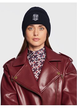 Tommy Hilfiger Czapka AW0AW14032 Granatowy ze sklepu MODIVO w kategorii Czapki zimowe damskie - zdjęcie 182696728