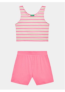 United Colors Of Benetton Komplet top i spodenki 3NVVCK008 Kolorowy Regular Fit ze sklepu MODIVO w kategorii Komplety dziewczęce - zdjęcie 182696867