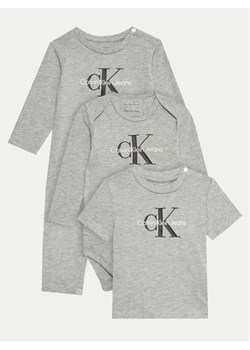 Calvin Klein Jeans Komplet dziecięcy IN0IN00212 Szary Regular Fit ze sklepu MODIVO w kategorii Komplety dziewczęce - zdjęcie 182696897