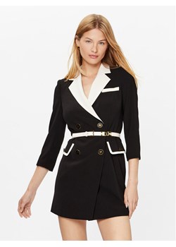 Elisabetta Franchi Sukienka koktajlowa AB-445-32E2-V650 Czarny Regular Fit ze sklepu MODIVO w kategorii Sukienki - zdjęcie 182697099