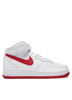 Nike Sneakersy Air Force 1 07 MID DD9625 Biały ze sklepu MODIVO w kategorii Buty sportowe damskie - zdjęcie 182697316