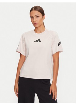 adidas T-Shirt Z.N.E. JF4781 Różowy Regular Fit ze sklepu MODIVO w kategorii Bluzki damskie - zdjęcie 182697395